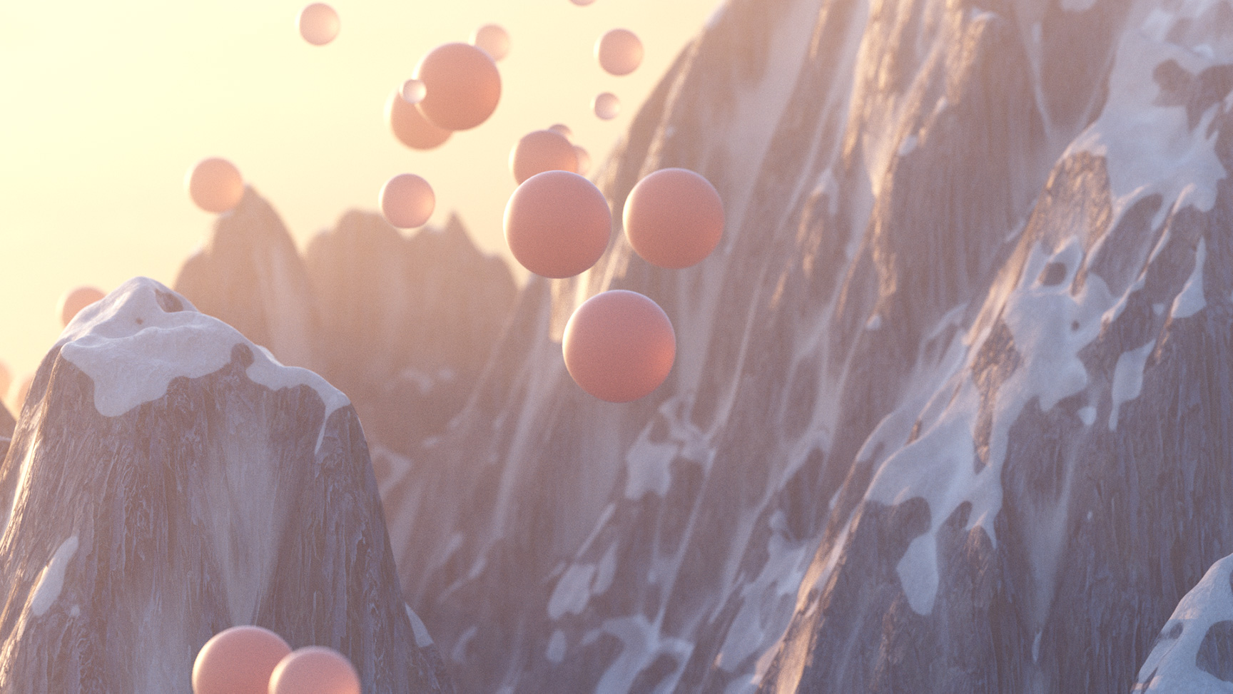 Montagne Bruit Cinema4D Octane Abstract